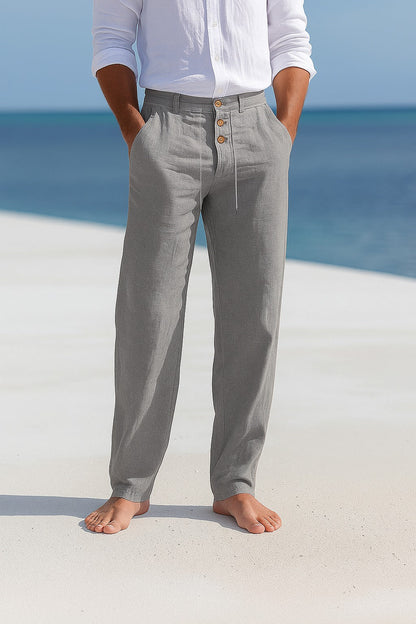 PANTALONE ESTIVO IN LINO LEGGERO