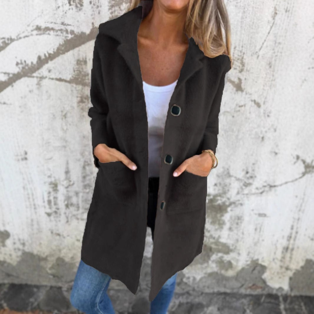 Clara™ – Cappotto in Maglia Elegante