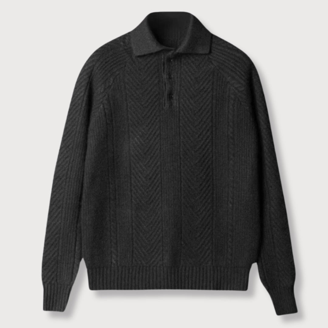 ROSSI | MAGLIONE DI LUSSO DA UOMO CON COLLETTO
