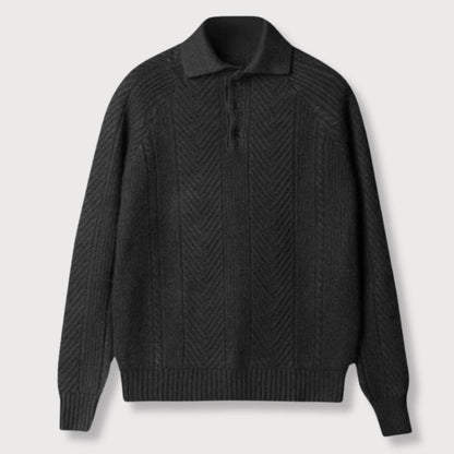 ROSSI | MAGLIONE DI LUSSO DA UOMO CON COLLETTO