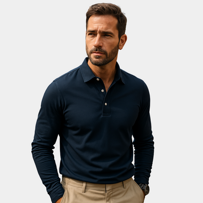 LEONARDO | POLO PREMIUM A MANICHE LUNGHE