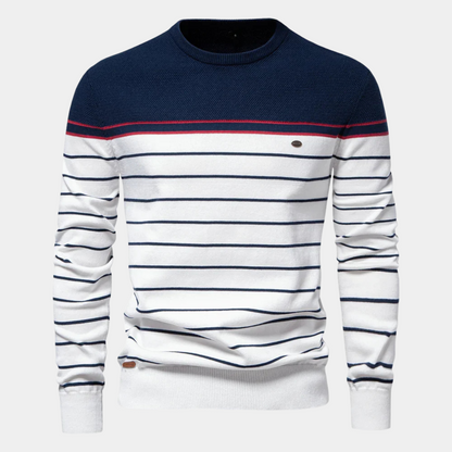 ROSSI ROMA™ | MAGLIONE DA UOMO CON DISEGNO A RIGHE