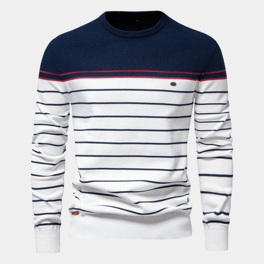 ROSSI ROMA™ | MAGLIONE DA UOMO CON DISEGNO A RIGHE