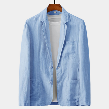MAURIZIO | BLAZER IN LINO E COTONE