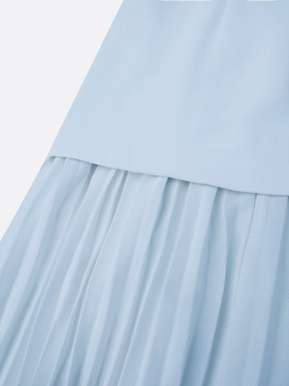 ELVIRA™ | Vestito lungo plissettato di design