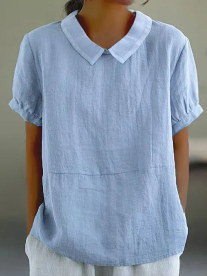 Amalie™ | Blusa con Collo e Vestibilità Relaxed
