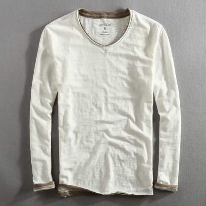 KAIDO | CAMICIA IN COTONE A MANICHE LUNGHE