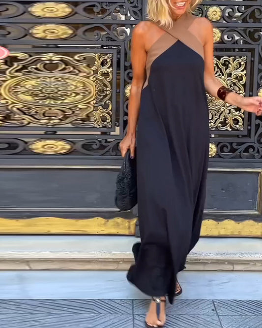 SIENNA™ | Abito Chic con Schiena Scoperta e Collo Incrociato