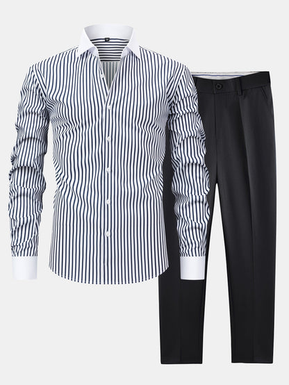 CAMICIA WINCHESTER A RIGHE & PANTALONI SLIM FIT