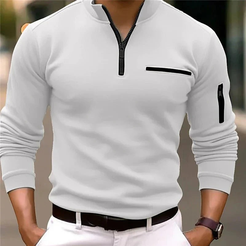 ROBERTO | POLO MODERNA CON DETTAGLI ZIP