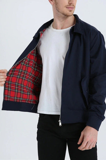 ADELMO | GIACCA CLASSICA CON FODERA TARTAN
