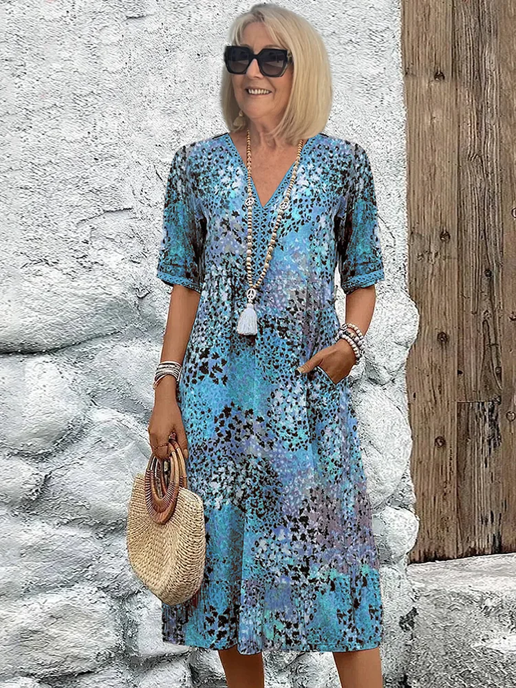 Colette™ | Abito midi vibrante