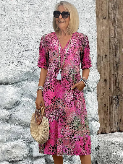 Colette™ | Abito midi vibrante