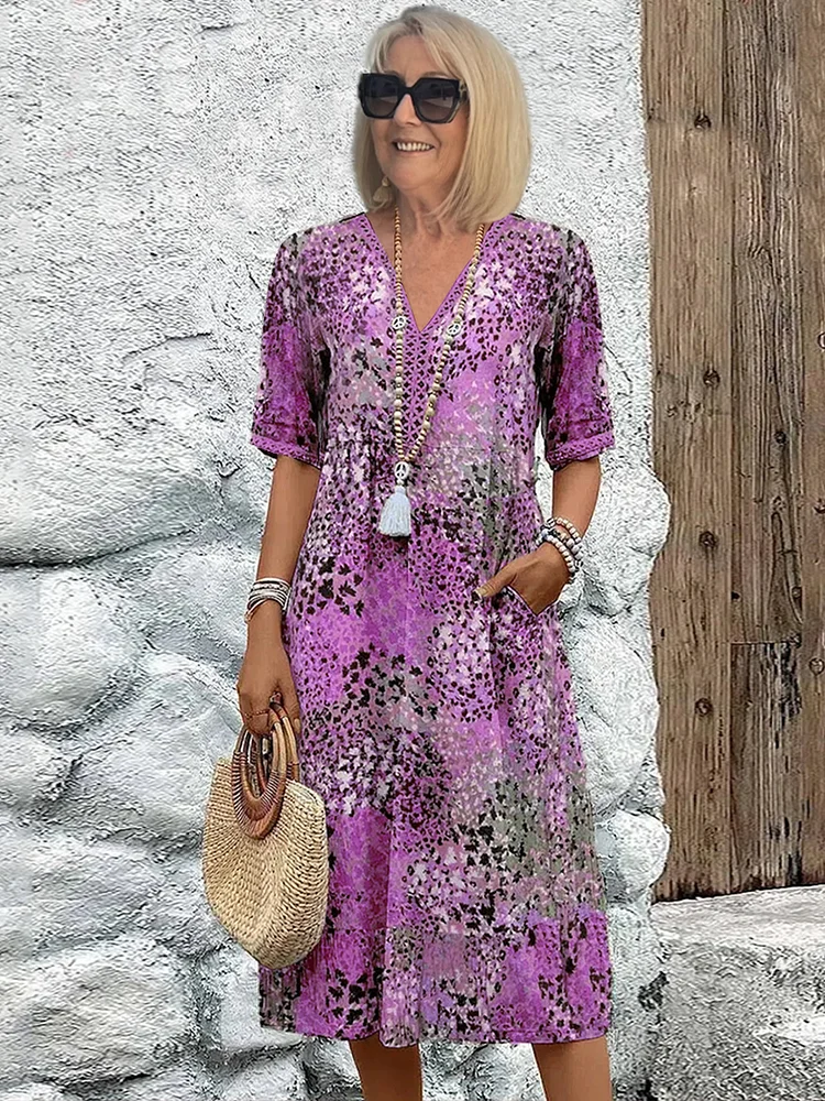 Colette™ | Abito midi vibrante