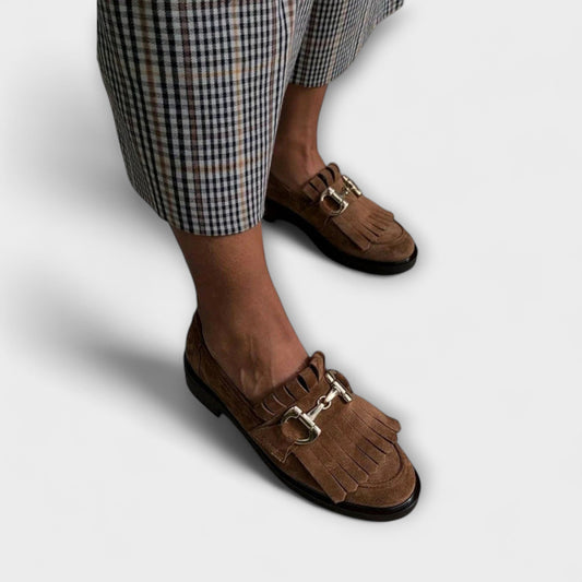 Giulia™ – Mocassino marrone con punta rotonda