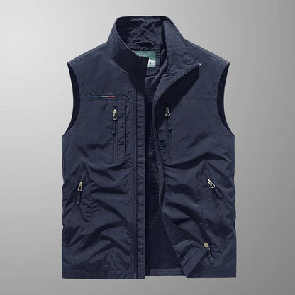 GILBERTO | GILET CARGO TRASPIRANTE CON TASCHE MULTIPLE