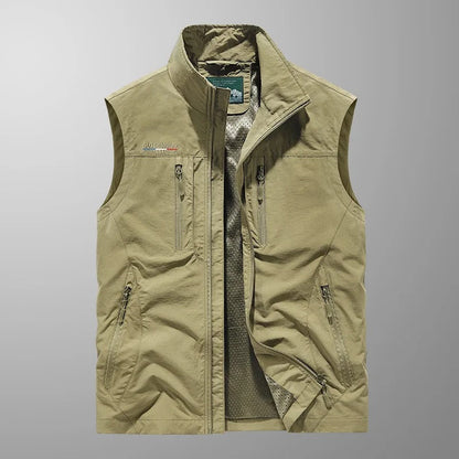 GILBERTO | GILET CARGO TRASPIRANTE CON TASCHE MULTIPLE