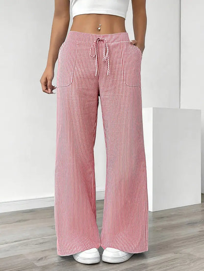 Alina™ | Eleganti Pantaloni a Righe con Tasche