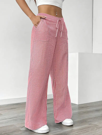 Alina™ | Eleganti Pantaloni a Righe con Tasche