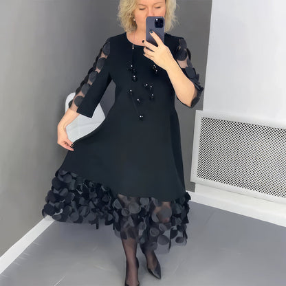 Robe lunga oversize con decorazione