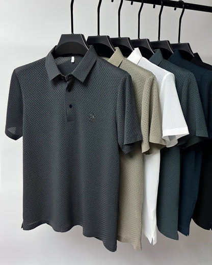 POLO CON TEXTURE A TAGLIO SLIM