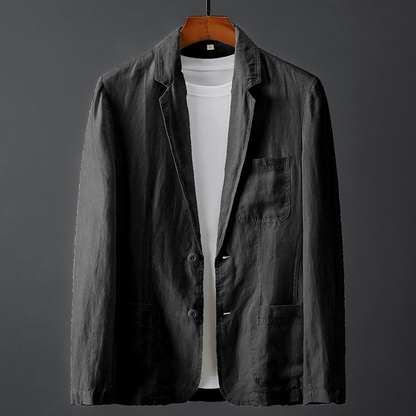 MAURIZIO | BLAZER IN LINO E COTONE