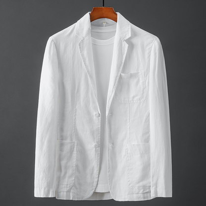 MAURIZIO | BLAZER IN LINO E COTONE