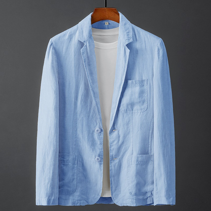 MAURIZIO | BLAZER IN LINO E COTONE
