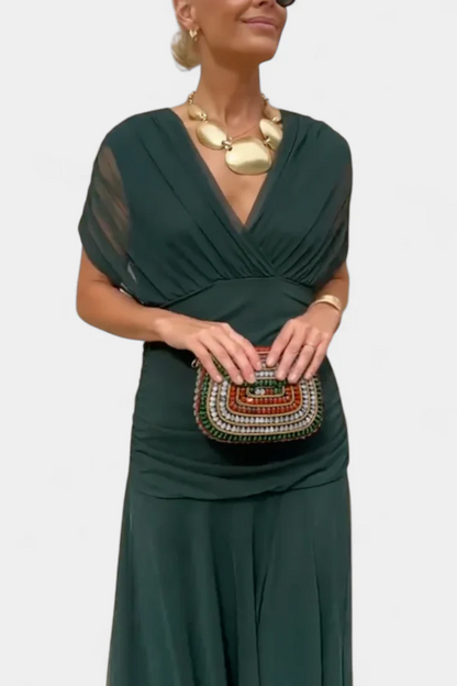 Alondra™ – Abito Lungo Elegante con Scollo a V