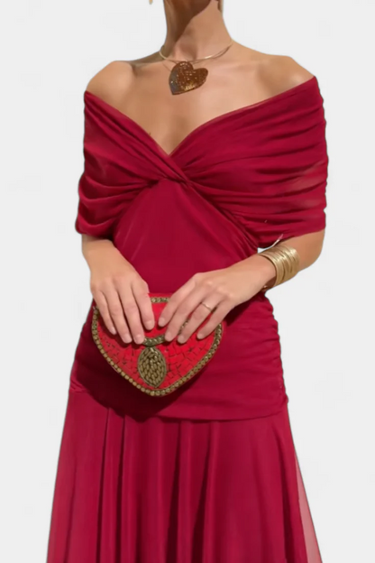 Alondra™ – Abito Lungo Elegante con Scollo a V