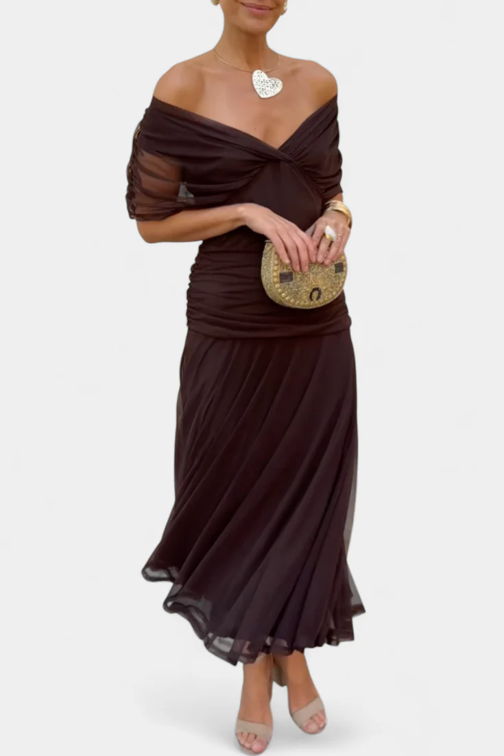 Alondra™ – Abito Lungo Elegante con Scollo a V