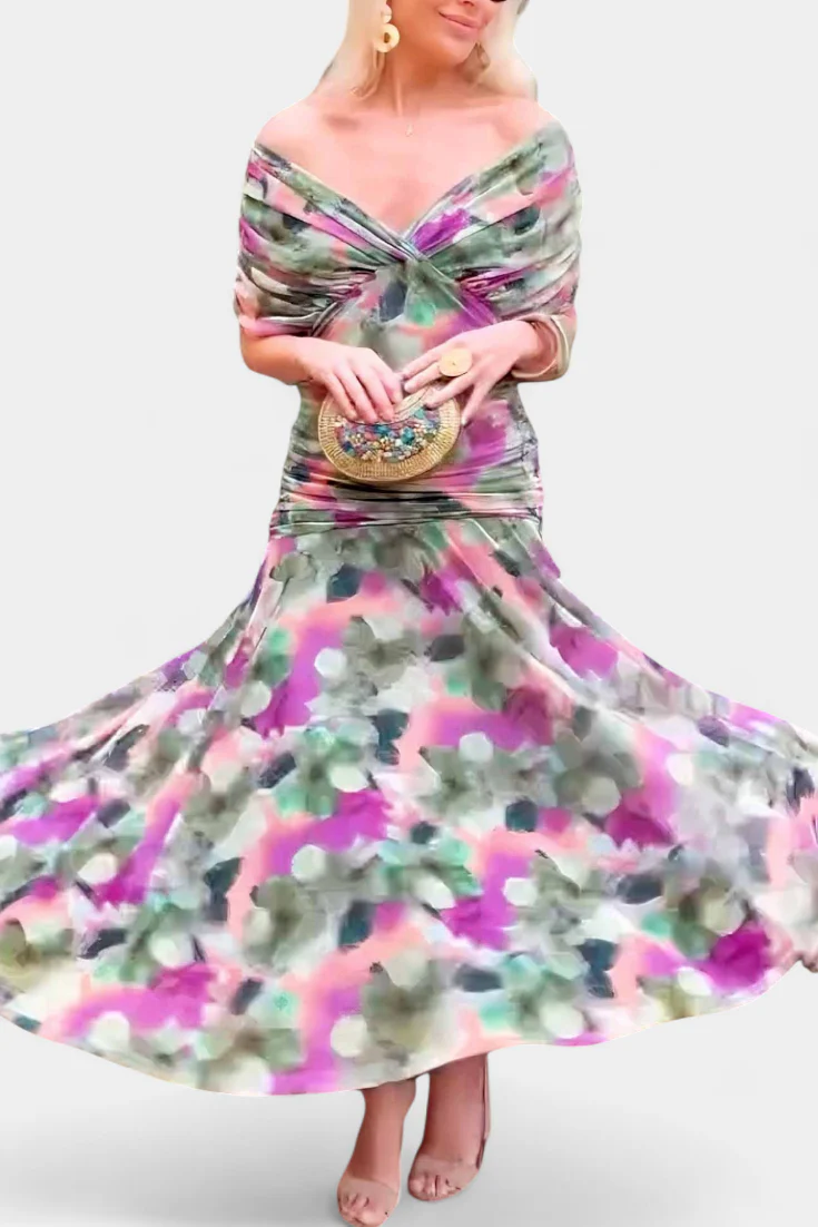 Alondra™ – Abito Lungo Elegante con Scollo a V