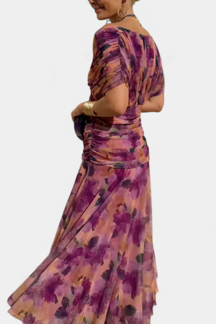 Alondra™ – Abito Lungo Elegante con Scollo a V
