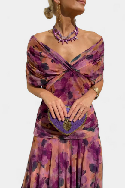 Alondra™ – Abito Lungo Elegante con Scollo a V