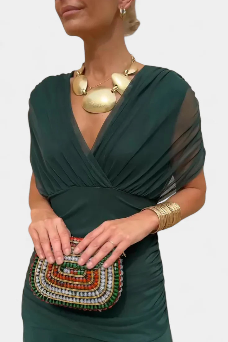 Alondra™ – Abito Lungo Elegante con Scollo a V
