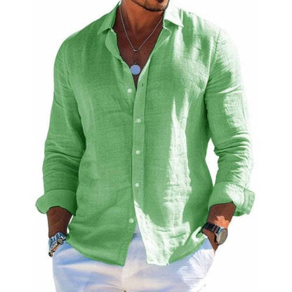 GENNARO | CAMICIA ELEGANTE IN COTONE E LINO