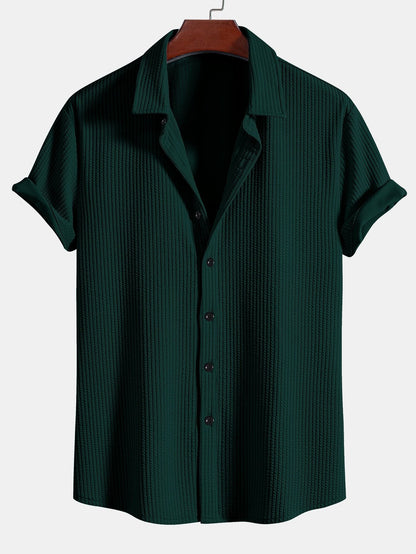 CAMICIA MUSCLE FIT A COSTE CON BOTTONI