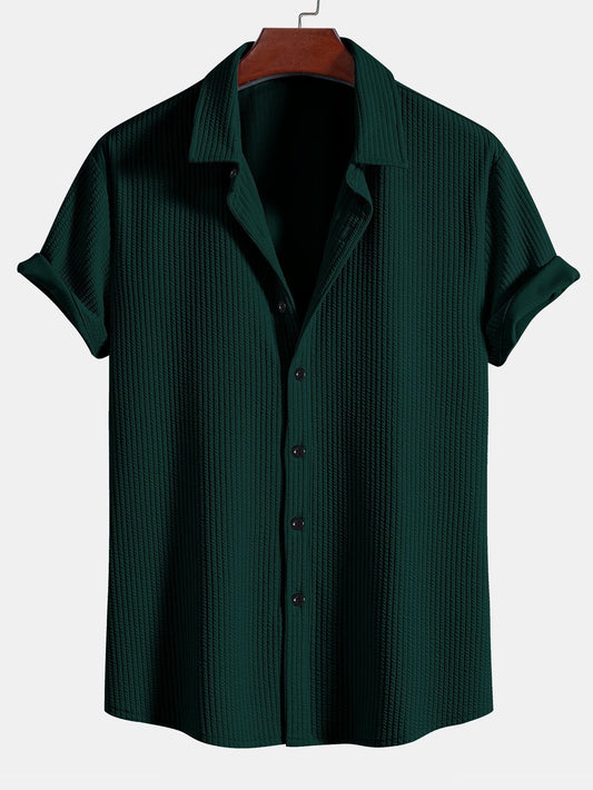 CAMICIA MUSCLE FIT A COSTE CON BOTTONI