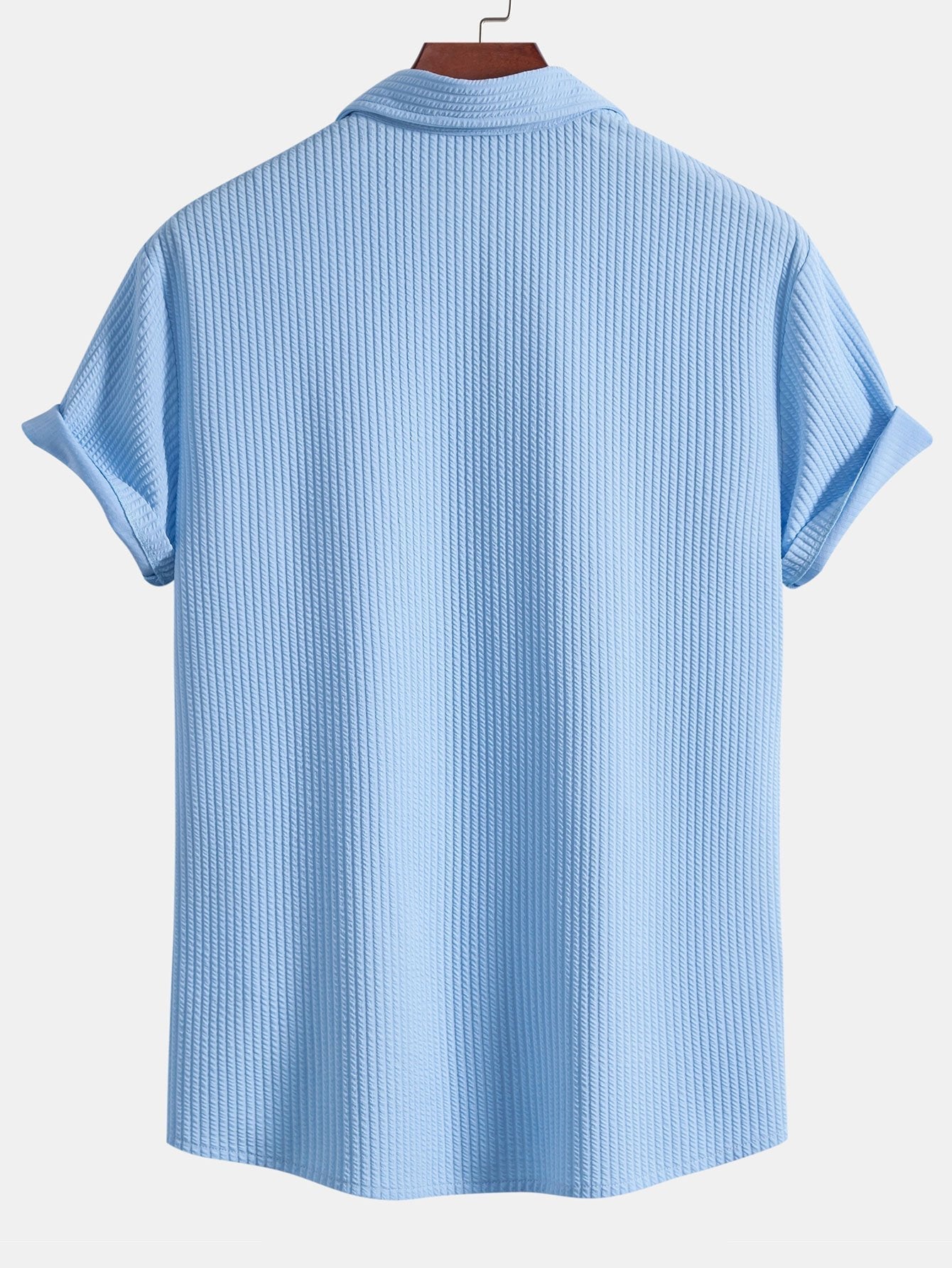 CAMICIA MUSCLE FIT A COSTE CON BOTTONI