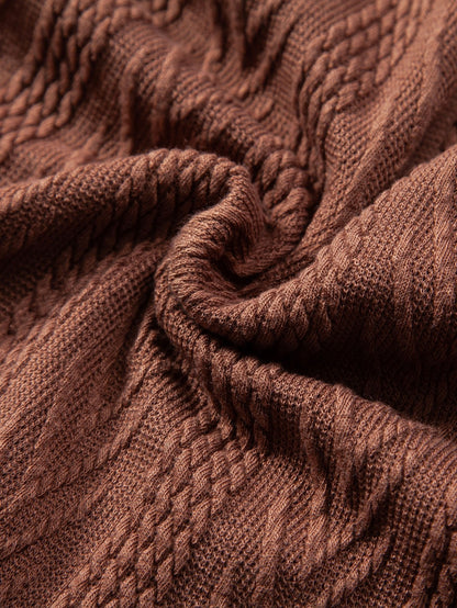 POLO IN JACQUARD GEOMETRICO LAVORATO A MAGLIA