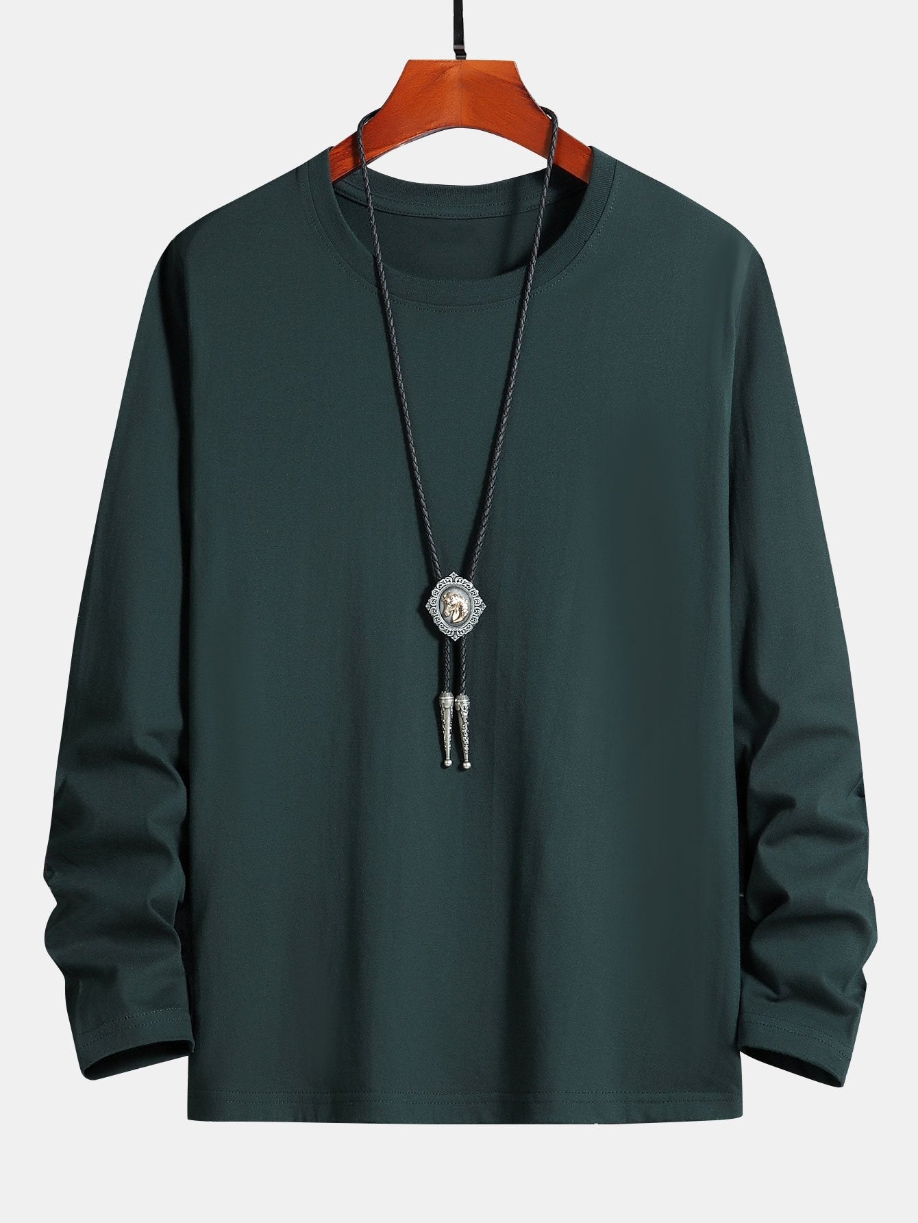 T-SHIRT A MANICHE LUNGHE IN COTONE