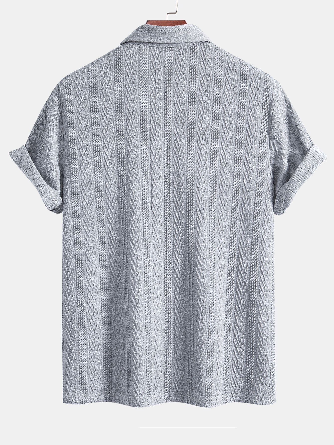 POLO IN JACQUARD GEOMETRICO LAVORATO A MAGLIA