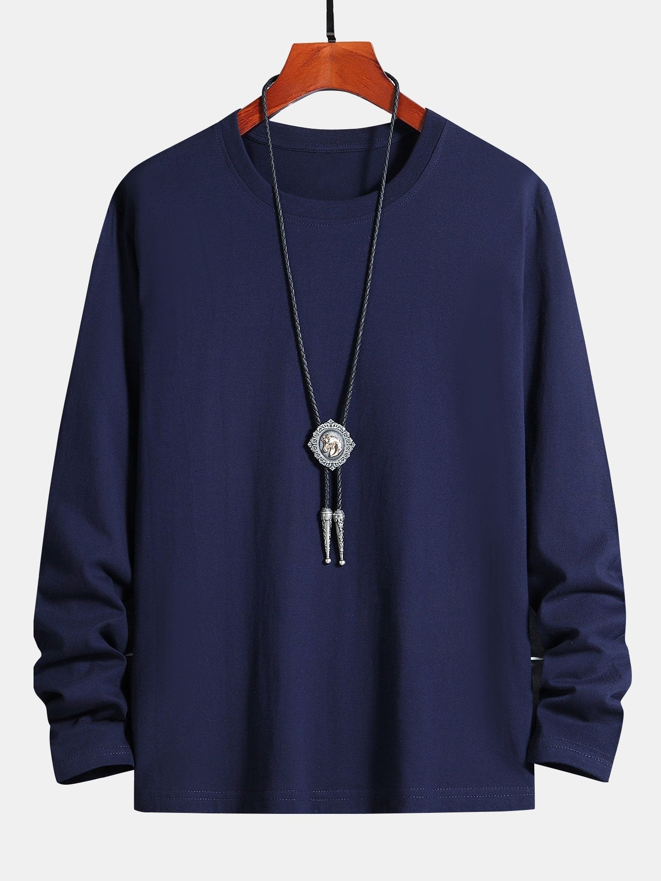 T-SHIRT A MANICHE LUNGHE IN COTONE