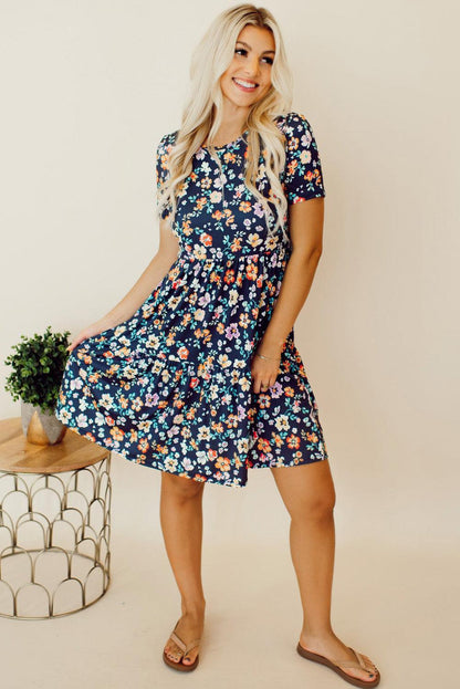 Liv™ | Abito A-Line Decorato con Fiori