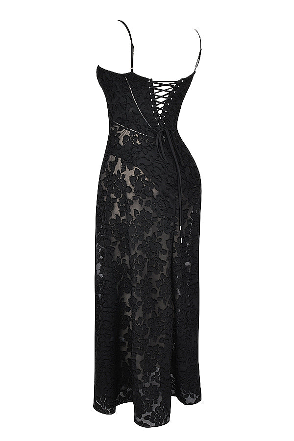 Paulette™ | Elegante Abito Lungo con Corsetto
