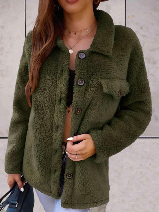Chloé™ | Giacca con Colletto Polo e Chiusura a Bottoni
